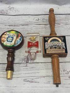 lot 94 image: Lot of 3 Vintage Beer Tap Handles