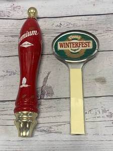 lot 95 image: Lot of 2 Vintage Beer Tap Handles
