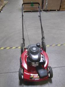 lot 5 image: Toro 22 in. Honda High Wheel Variable Speed Gas Walk Behind Self Propelled Lawn Mower 20379