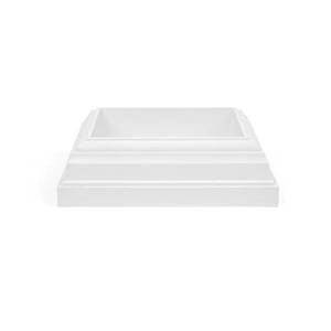 lot 825 image: Fiberon (26-Pack) White PVC Deck Post Sleeve Collars, POST SLV MLDG 4 WH,