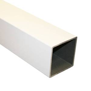 lot 844 image: (2) Fiberon HomeSelect White Composite Deck Post Sleeve POST SLV COMP 48 WH (Fits Common Post Measurement 4 X 4 X 48)