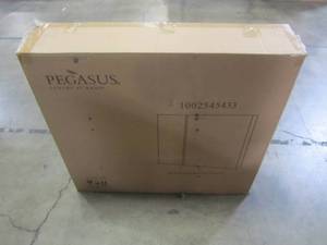 lot 308 image: Pegasus 30 in. W x 26 in. H Recessed or Surface-Mount Bi-View Bathroom Medicine Cabinet with Beveled Mirror Door SP4584