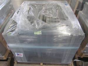 lot 235 image: Entire Pallet - Nantucket Pavers Patio-on-a-Pallet 120 in. x 120 in. Gray Variegated Dutch York-Stone Concrete Paver (Pallet of 44-Pieces) 31022