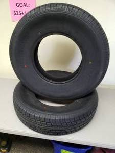 lot 401 image: Lot of (2) Rubbermaster RM77  ST23585R16 Tires