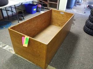 lot 408 image: Wood Crate with Handle Openings
