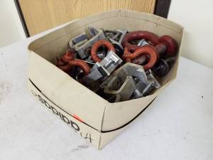 lot 614 image: Pickup Truck Bed Clamps, Clevis Hitch Pins