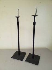 lot 713 image: Lot of (2) Atlantic Adjustable Speaker Stands