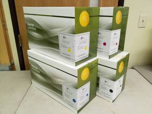 lot 743 image: Lot of (4) Laser Concepts Toner Cartridge HP Printer 700775