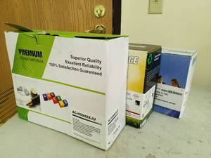 lot 746 image: Lot of (3) Premium Toner Cartridge AC-H5942XJU, HP Print Cartridge Q7551X, Premium Toner Cartridge CRG-117(K)