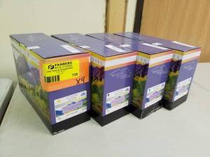 lot 738 image: Lot of (4) Brilliant Imaging Supplies Toner Cartridge LCI CE252B, CE505XG, CE253B, CE251B HP Printers  Color Black