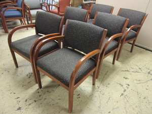 lot 402 image: UPHOLSTERED ACCENT CHAIRS