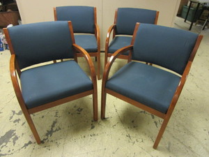 lot 404 image: UPHOLSTERED ACCENT CHAIRS