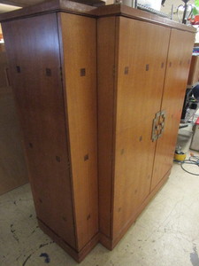 lot 412 image: ART DECO ARMOIREENTERTAINMENT CONSOLE