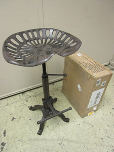 lot 413 image: TRACTOR SEAT BAR STOOLS - NEW