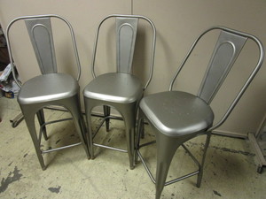 lot 440 image: RESTORATION HARDWARE STOOLS