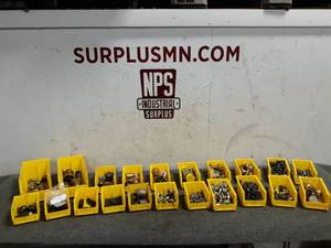 lot 264 image: 21 Parts Bins of Hydraulic Fittings and More
