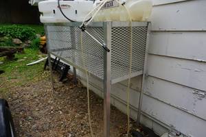 lot 6 image: Stainless Steel Trailer Mount Front Metal Mesh ToolCargo Storage Rack