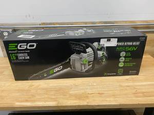lot 2 image: EGO 16 in. 56-Volt Lithium-Ion Cordless Electric Chainsaw, 5.0 Ah Battery and Charger Included