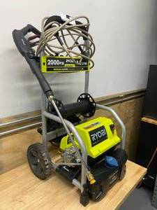 lot 21 image: RYOBI 2,000 PSI 1.2 GPM Electric Pressure Washer