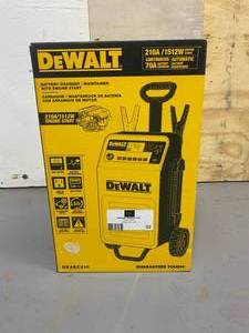 lot 32 image: DEWALT   70 Amp Wheel Charger with 200 Amp Engine Start