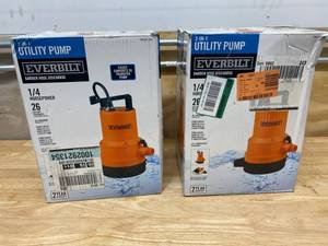 lot 35 image: EVERBILT 2 in 1 Utility Pump Lot of 2
