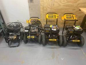 lot 50 image: DEWALT Lot of 4 Pressure Washers  (2x DXPW4035, 2X DXPW3425