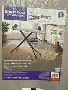 lot 51 image: Bettr Homes & Garden wide top ironing board18x48