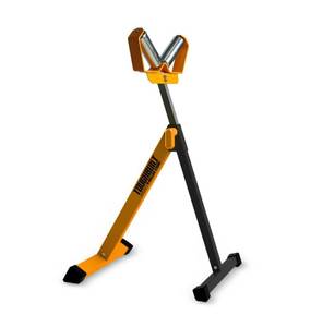 lot 70 image: TOUGHBUILT 45.5 in. V-Roller Stand with 2-Rollers