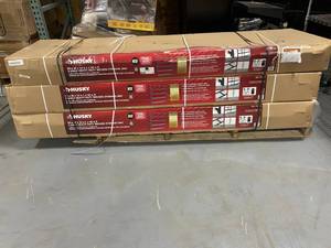 lot 80 image: HUSKY Lot of 3. 90x24x90 shelving unit