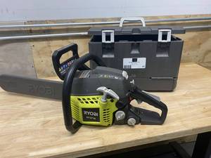 lot 87 image: RYOBI RY3714 16 in. 37cc 2-Cycle Gas Chainsaw