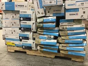 lot 23 image: PALLET WITH MOEN FAUCETS FOR PARTS SEE PICS