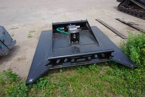 lot 3 image: Brand New Universal Mount Bobcat Skid Loader Skid Steer 72 Brush CutterBrush Hog With Push Bar