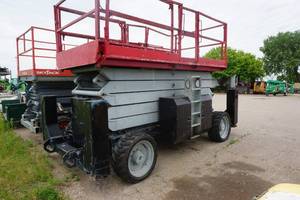 lot 1 image: 2006 Genie Model S5390RT 4 x 4 Rough Terrain Scissors Lift