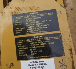 lot 29 image: Bodine Excavator Hydraulic Thumb