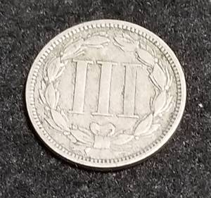 1870 US THREE CENT NICKEL