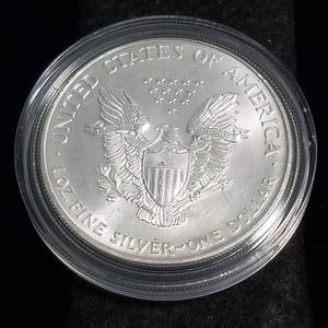 1994 AMERICAN SILVER EAGLE 1 TROY OZ. .999 FINE SILVER IN AIRTITE