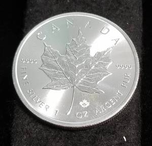 2019 CANADA $5 SILVER MAPLE LEAF 1 TROY OZ .9999 FINE SILVER