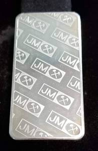 10 TROY OZ. .999 FINE SILVER BAR JM JOHNSON MATTHEY