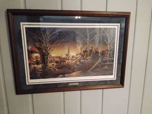 lot 52 image: Terry Redlin Print- Night on the Town