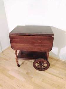lot 55 image: Wood Tea Cart