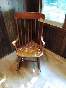 lot 59 image: Wooden Rocking Chair