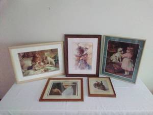 lot 20 image: 5 Pieces of Framed Artwork