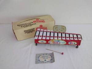 lot 24 image: VINTAGE Disneyland Original Concert Grand Xylophone with Music Stand