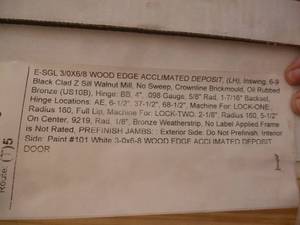lot 18 image: Bayer Built Black Clad Door Frame