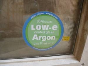 lot 19 image: White Door Glass Insert