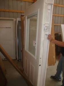 lot 21 image: Bayer Built Chocolate Exterior Door