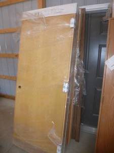 lot 40 image: Bayer Built Oak Solid Core Door