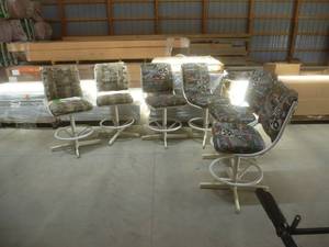 lot 62 image: Patio Chairs- Bar Stools