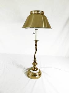 lot 89 image: Vintage Italian Marble and Brass Table Lamp with Moveable Arm
