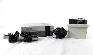 lot 58 image: Vintage Nintendo  Entertainment System and 11 Games